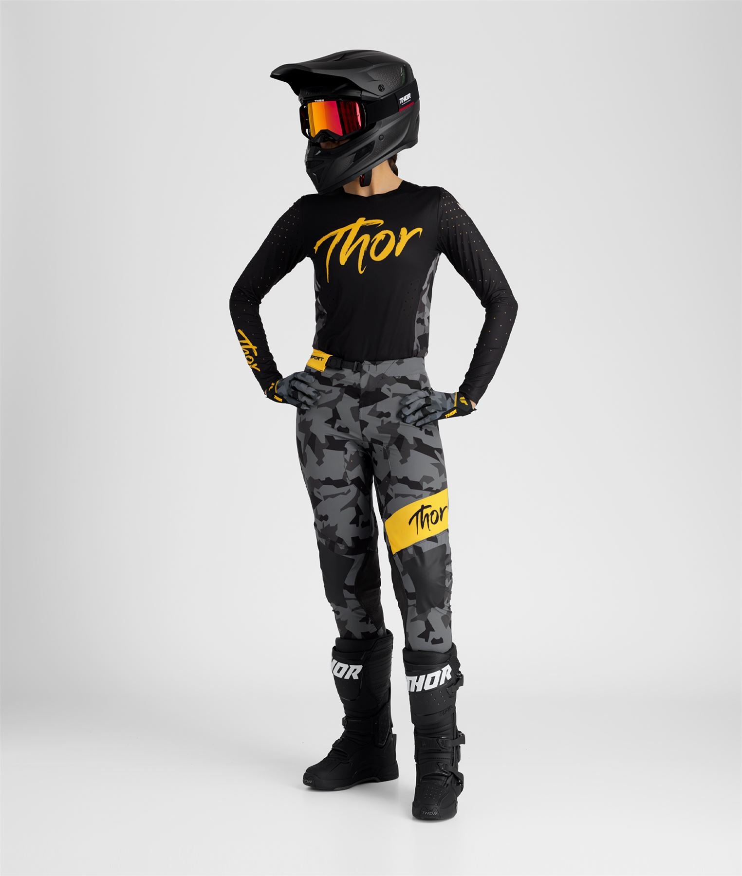 Thor 2026 Motocross Combo Kit Womens Sportmode Shadow Black